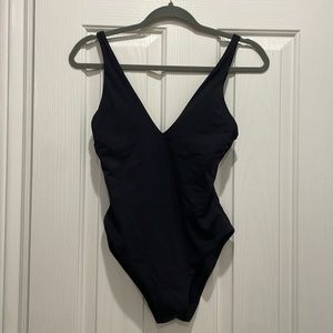 Everlane black one piece swimsuit